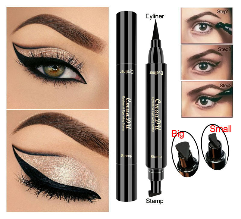Net Red Double-headed Wing Seal Waterproof And Non-smudge Long-lasting Lazy Eyeliner